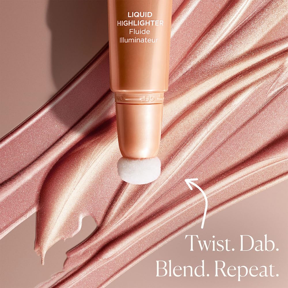Laura Mercier RoseGlow Liquid Highlighter, Rosy Highlighting Liquid, Radiant, Luminous & Soft Focus Finish, Unique Pearl Blend For All Skin Tones