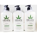 Hempz Original Herbal Moisturizer 17 Ounce Lotion 3 Pack