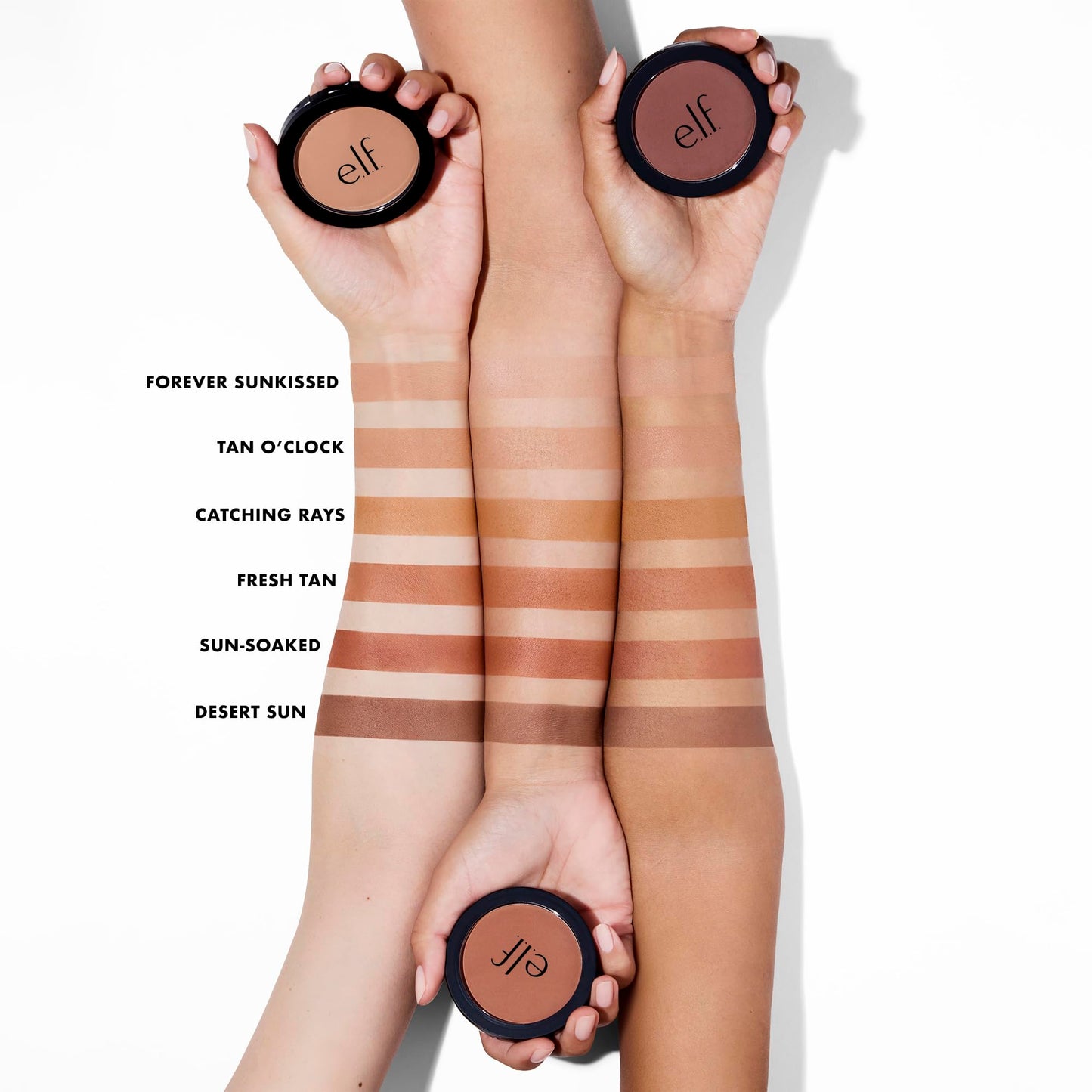e.l.f. Primer-Infused Bronzer, Long-Lasting, Lightweight & Buildable Powder Bronzer, Delivers A Matte Finish, Vegan & Cruelty-Free, Sun-Soaked