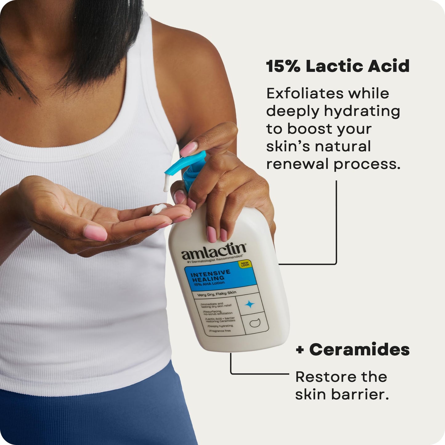 AmLactin Daily Moisturizing Lotion for Dry Skin (7.9 oz) and AmLactin Intensive Healing Body Lotion for Dry Skin (7.9 oz) Beauty and Personal Care AmLactin