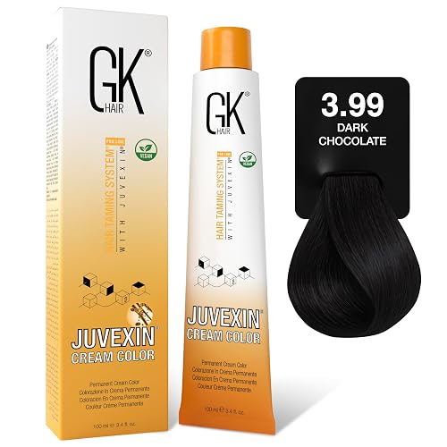 GK HAIR Global Keratin Professional Hair Color Cream Tube (3.4 Fl Oz/100ml) Nourishing & Cleansing Colors for Styling High Performance Long Lasting
