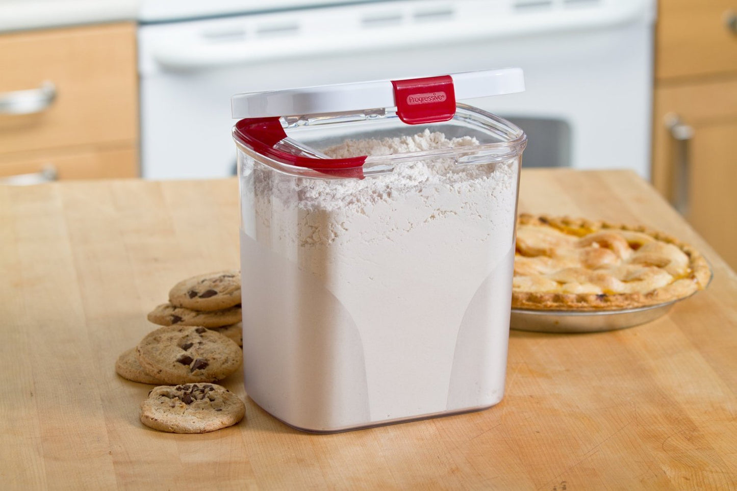 PrepSolutions Flour Keeper - Airtight Storage Container for Flour, Sugar & Dry Goods, 5 lb Capacity, BPA-Free, Easy Pour Design