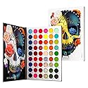 Afflano Colorful Rainbow Eyeshadow Palette High Pigment 54 Color, Halloween Eyeshadow Makeup Palette Sombras de Ojos, Neon Glow in Dark Eye Shadow