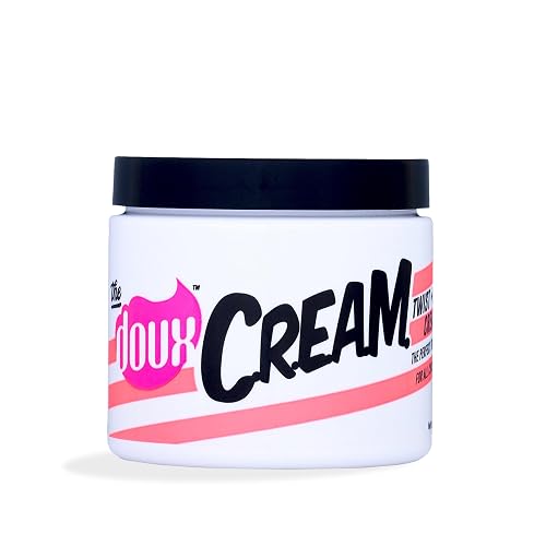 The Doux C.R.E.A.M. Twist & Curl Cream - Curl Defining Cream with Coconut & Avocado Oils for Curly Hair - Frizz Control & Long-Lasting Moisture
