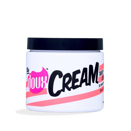 The Doux C.R.E.A.M. Twist & Curl Cream - Curl Defining Cream with Coconut & Avocado Oils for Curly Hair - Frizz Control & Long-Lasting Moisture