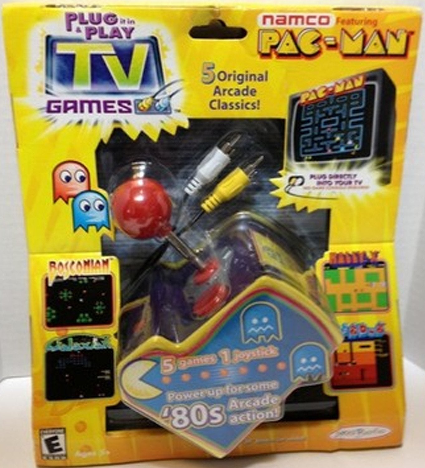 Original Pac Man Arcade Classics Namco Plug & Play TV Games