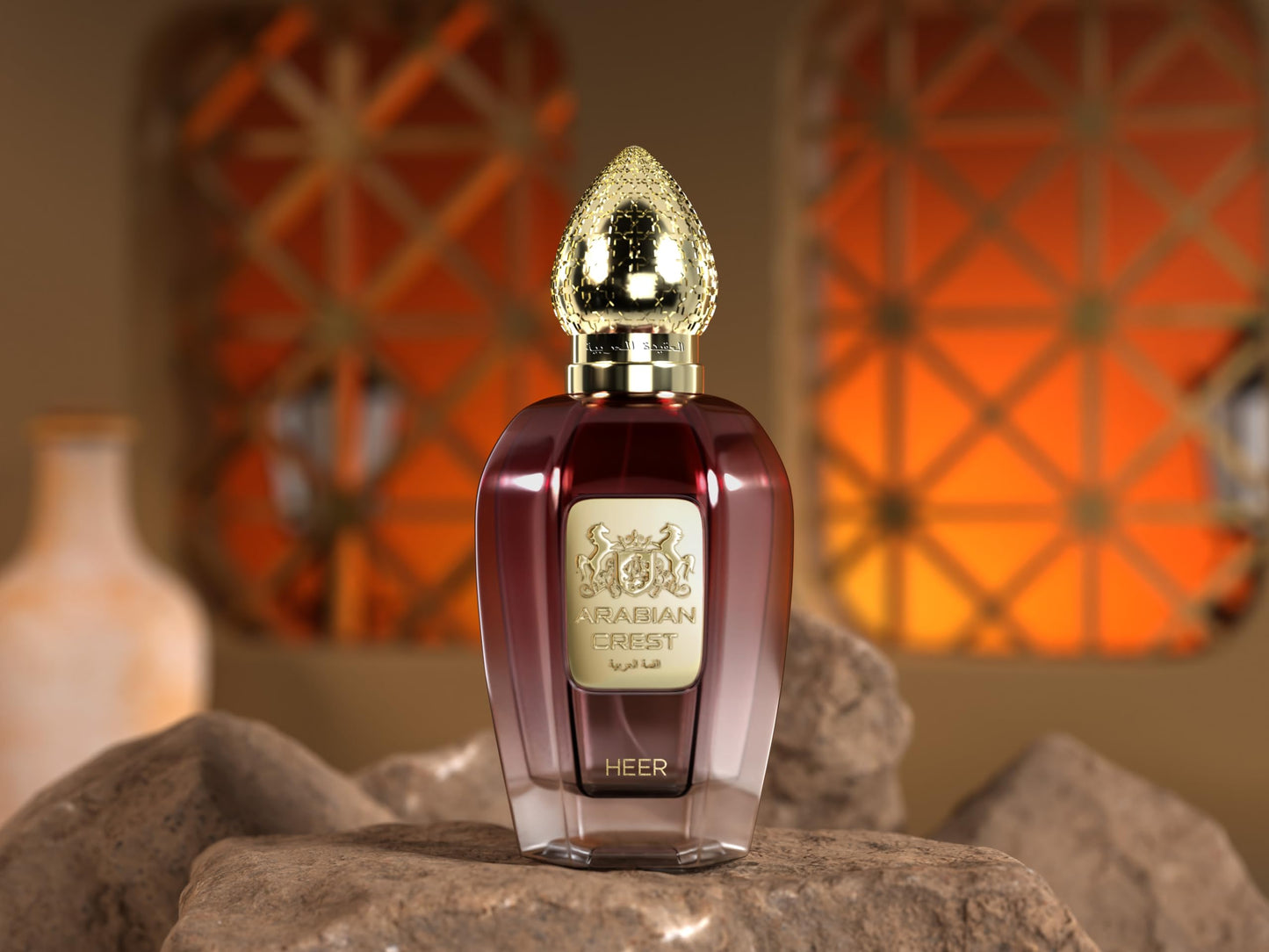 Arabian Crest Dubai Heer Eau de Parfum 100ML - Floral Woody Musk Perfume for Unisex Long-Lasting Romantic Scent with Grapefruit, Cedar, Vegan Beauty & Personal Care Arabian Crest