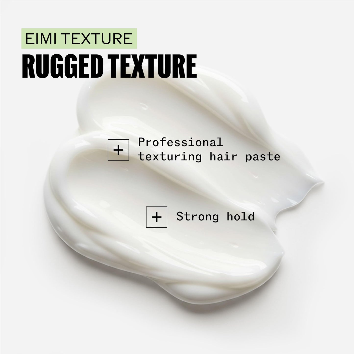 Wella Professionals EIMI Rugged Texture | Matte Texturizing Paste with Strong Hold & Definition | Hair Styling Pomade | 2.53 Fl Oz