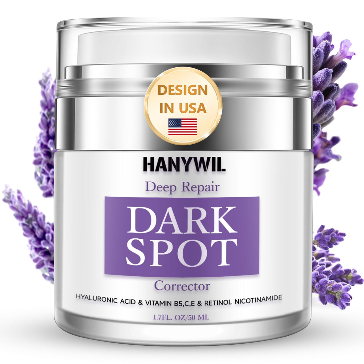 HANYWIL Dark Spot Remover for Face & Body, Remedy for Dark Spots with Natural Ingredients, Dark Spot Corrector Cream and Serum for Skin Care, Treats