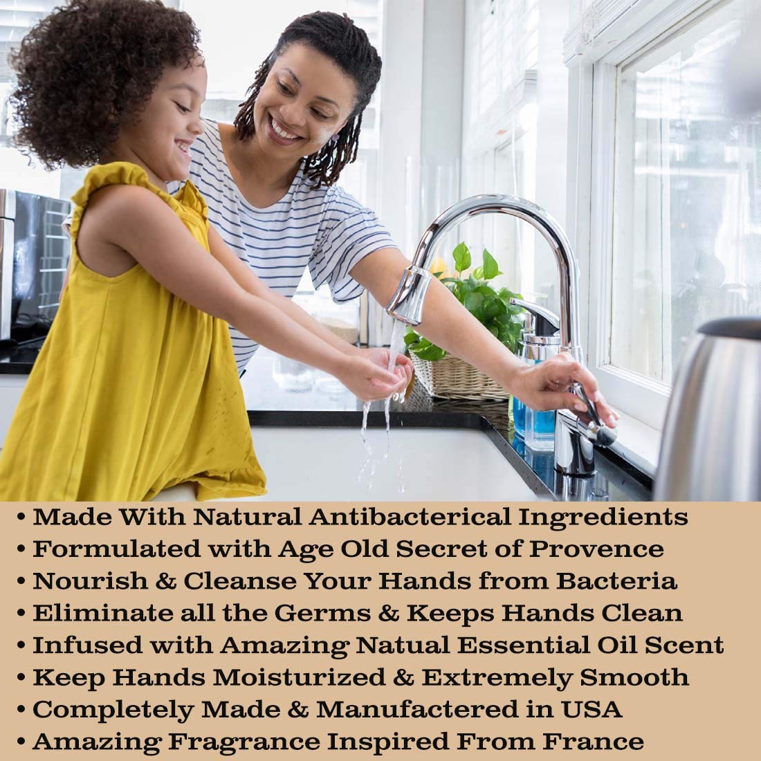 Olivia Care Antibacterial Hand Soap - Infused with Sage & Tea Tree Oil & Lemon Verbena Fragrance, Cleansing, Germ-Fighting, Moisturizing Hand Wash Beauty & Personal Care Olivia Care