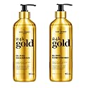 Hair Chemist 24K Gold Gloss Shampoo & Conditioner 16.9 oz. 2-PC Set - Strengthening & Shine Enhancing Hair Care System - Hydrating, Smoothing