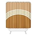 Society6 Shower Curtain - Bathroom Decor by Urban Wild Studio - Extra Long Fabric Shower Curtains for Bathroom, 71" x 74", One Day Clay Layers 2