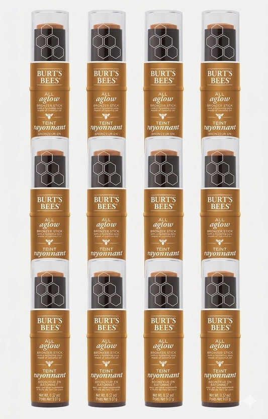 Burt's Bees 100% Natural All Aglow Bronzer Stick - Bronze Splash (1610) - .32oz (12 Pack)
