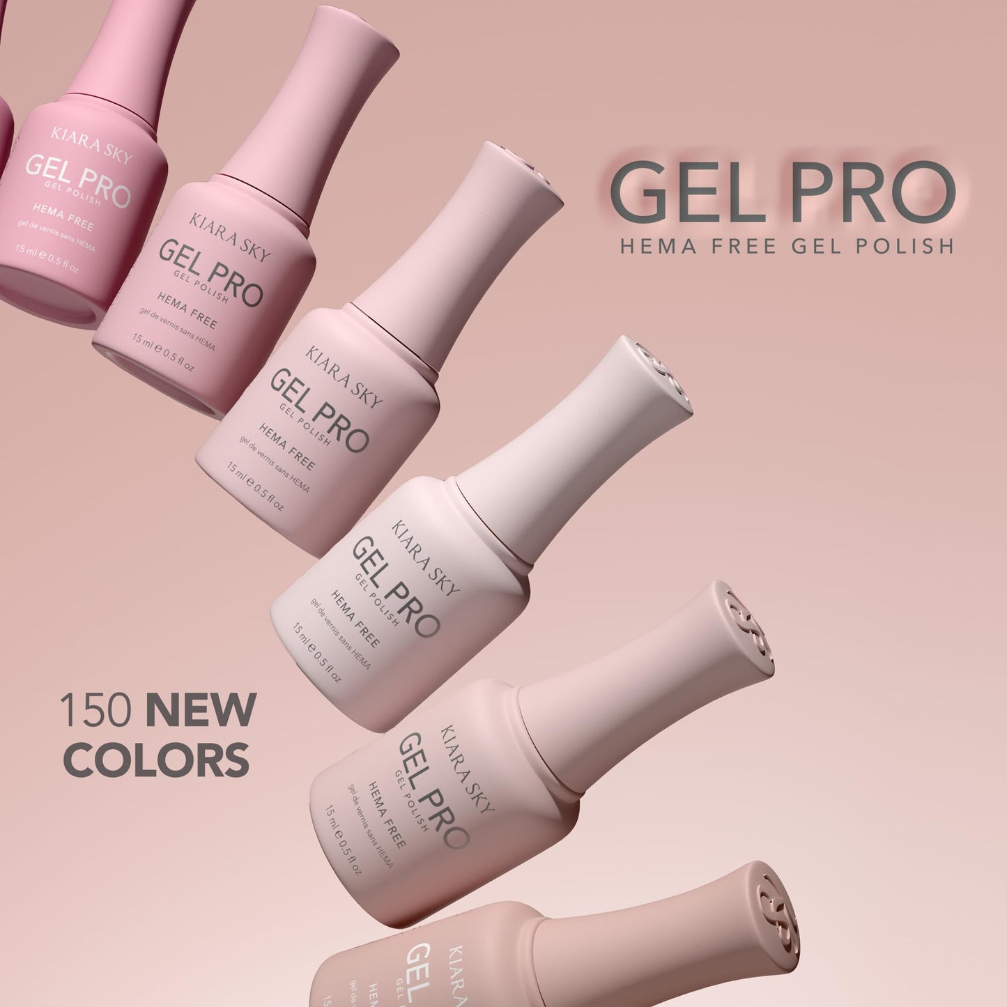 KIARA SKY Gel Pro HEMA-Free Gel Nail Polish | Full Coverage, 28+ Day Wear, Self-Leveling, UV/LED Soak-Off, 0.5 fl oz | Make Your Mauve #107 Beauty & Personal Care KIARA SKY