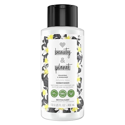Love Beauty And Planet Cleansing Conditioner Delightful Detox for Cleansed Hair Charcoal & Bergamot Vegan, Paraben-free, Silicone-free, Cruelty-free