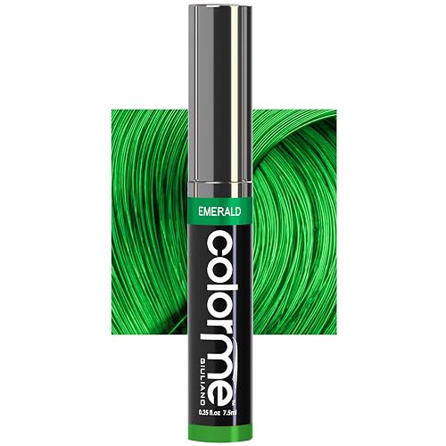 Colorme Root Touch Up Temporary Hair Mascara to color and Blend Semi Permanent Dye regrowth. Washes Out (EMERALD)