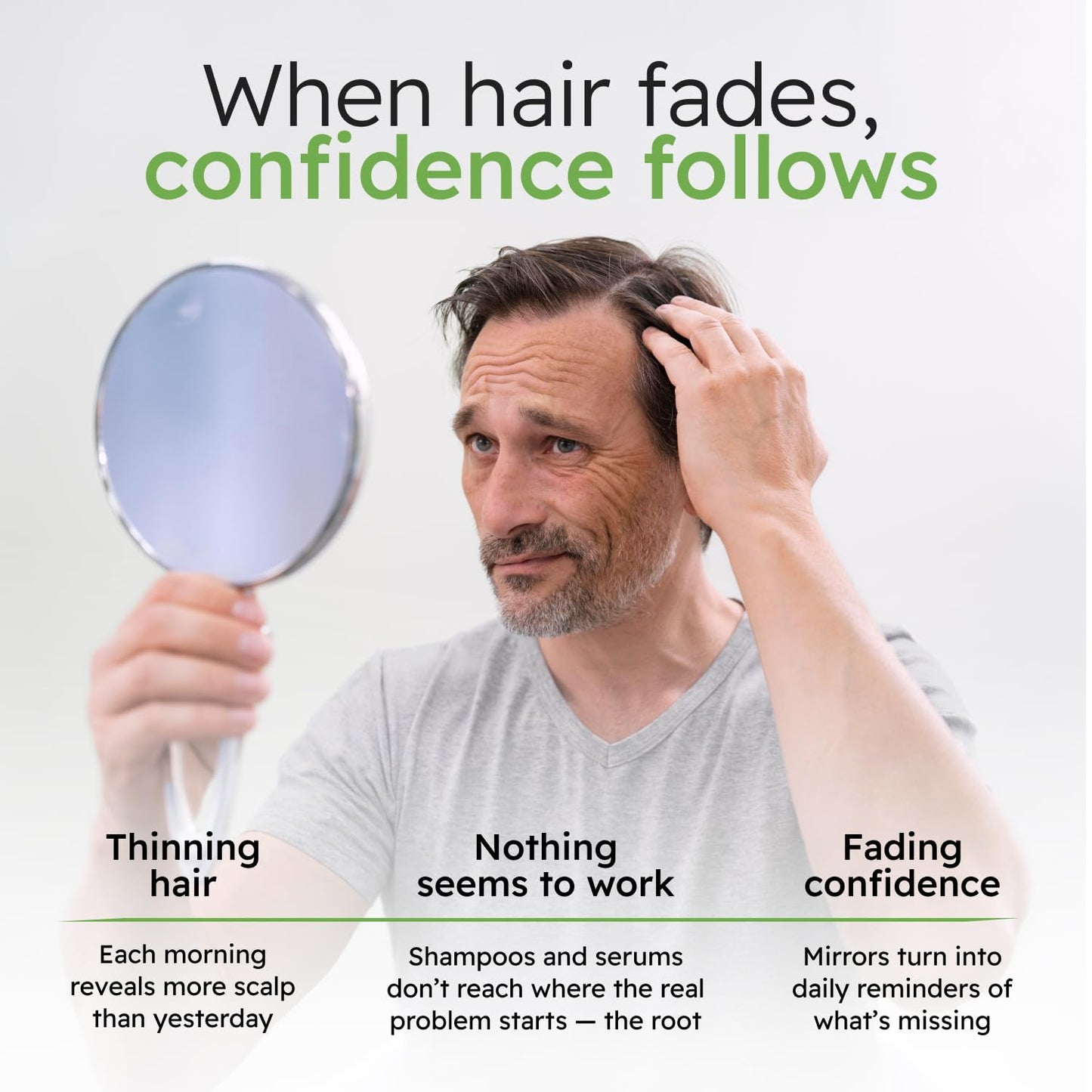 AlphaInfuse™ Scalp Nourishing Serum for Men - Ginseng & Eclipta Botanical Blend for Fuller-Looking, Thicker-Looking Hair and Healthy Scalp - 32ml - 2 Beauty and Personal Care Alphainfuse
