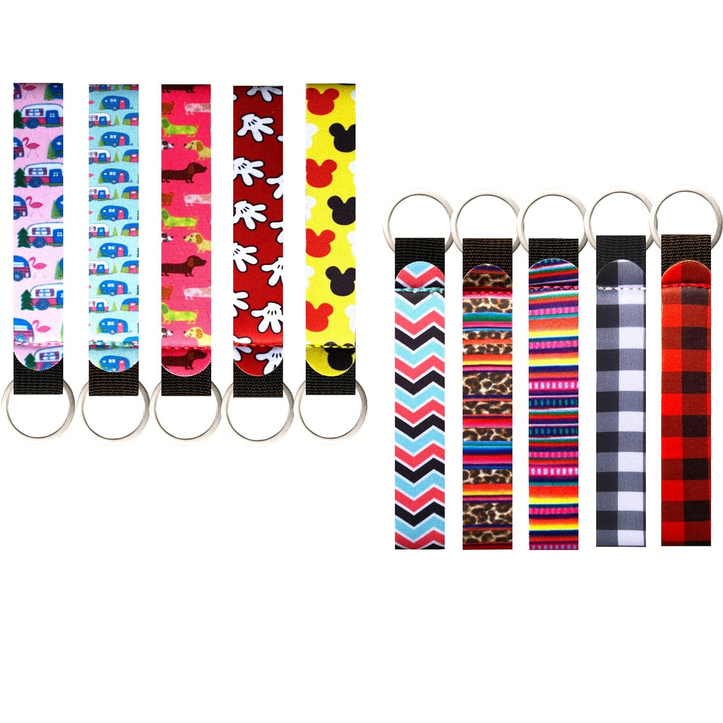PUEZOKLY 40pcs Travel Bottles Key chain Set with Wristlet Chapstick Holders keychain Hand Sanitizer Holder Keychain with Empty Bottles