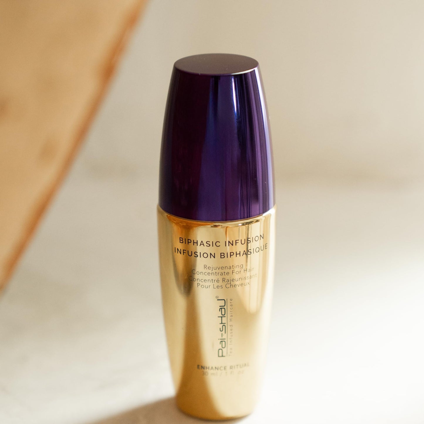 Pai-Shau - Biphasic Infusion Hair Serum, Oil-Free Rejuvenating Serum for Shine & Smoothness, Thermal & Environmental Protection, 1 Fl Oz