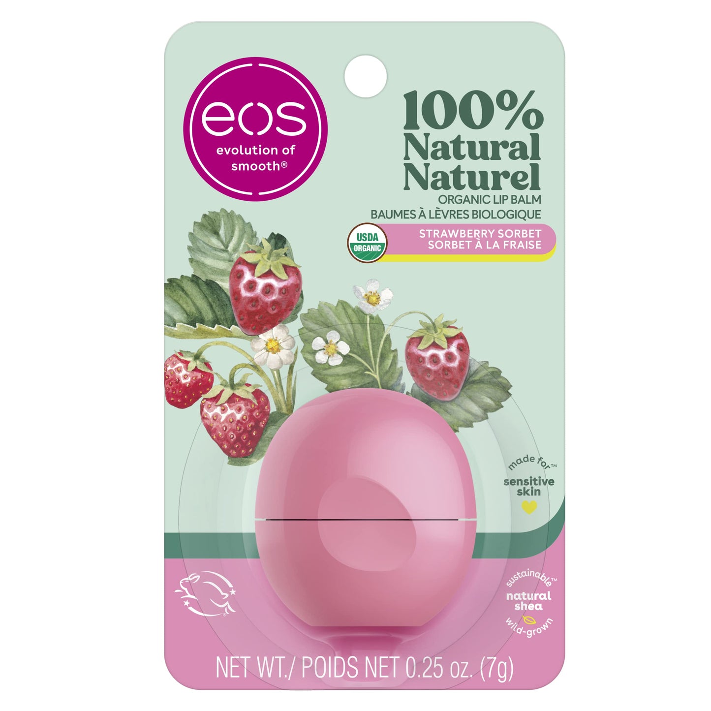 EOS Strawberry Sorbet Lip Balm.25 Ounce