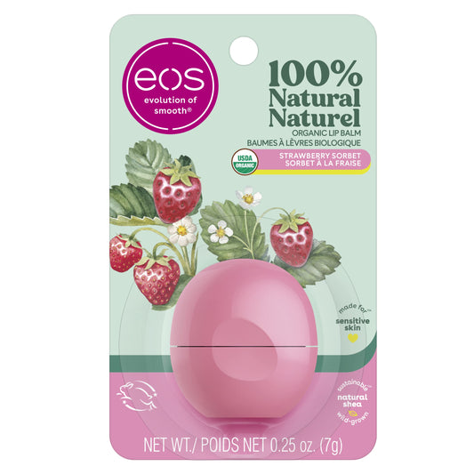 EOS Strawberry Sorbet Lip Balm.25 Ounce Beauty & Personal Care eos