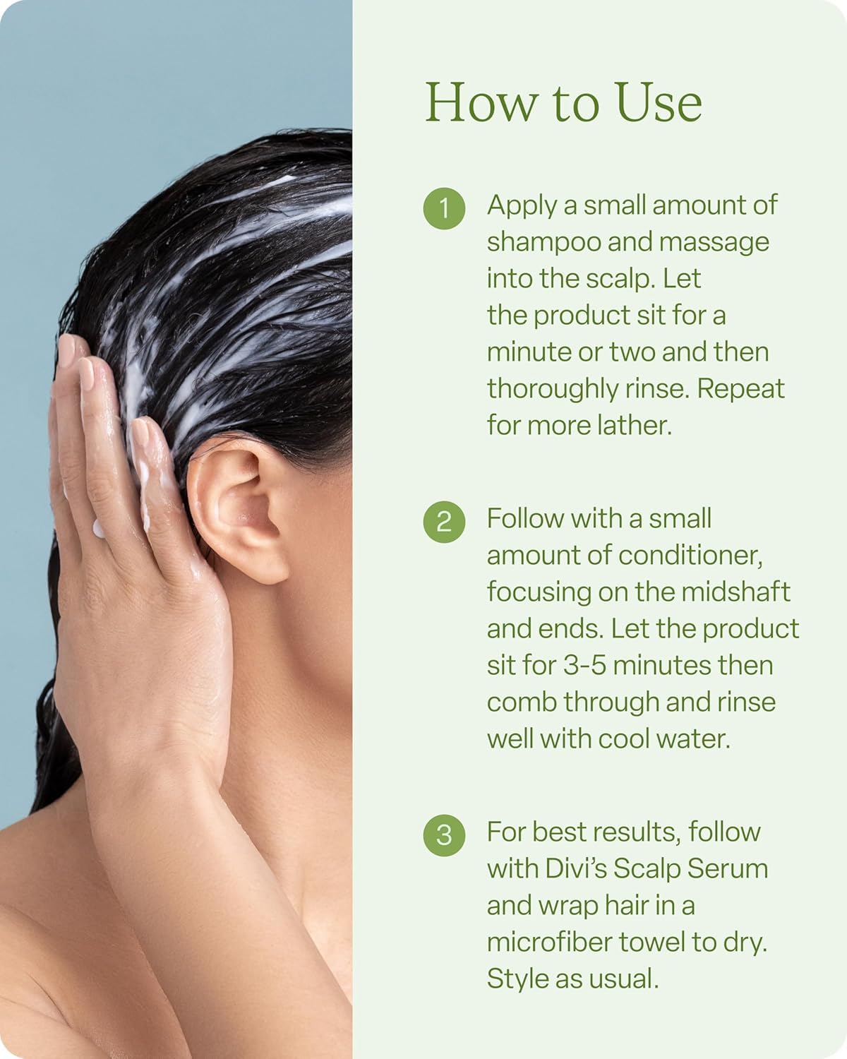 Divi Volumizing Starter Bundle for Women and Men - Includes Volumizing Shampoo, Conditioner, and Scalp Serum for Healthy, Fuller Hair - Lightweight