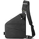 WANDER PLUS Anti Theft Crossbody Bag, Shoulder Bag Anti-theft Design for Travel, Sport, Work, Black