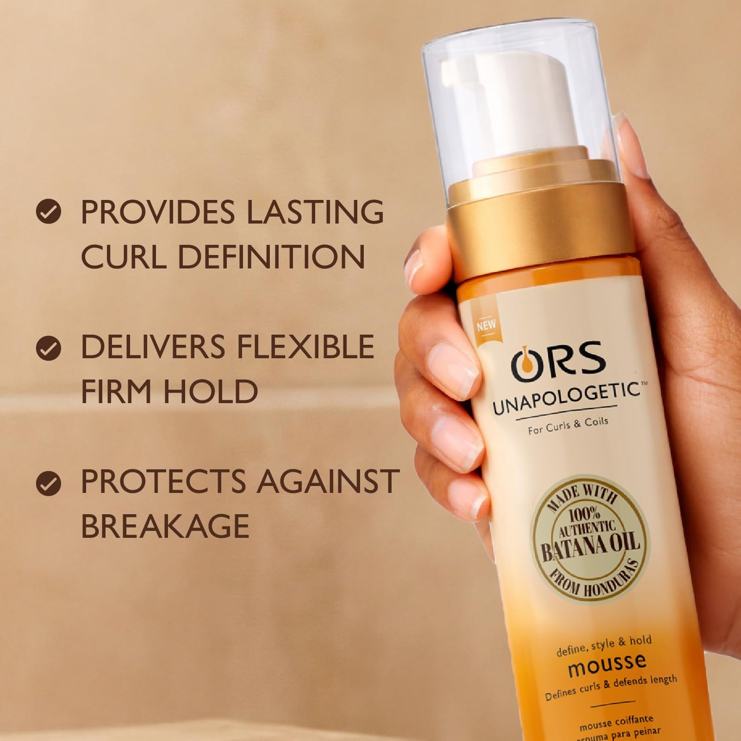 ORS Unapologetic Define, Style & Hold Mousse 7.6 Ounces