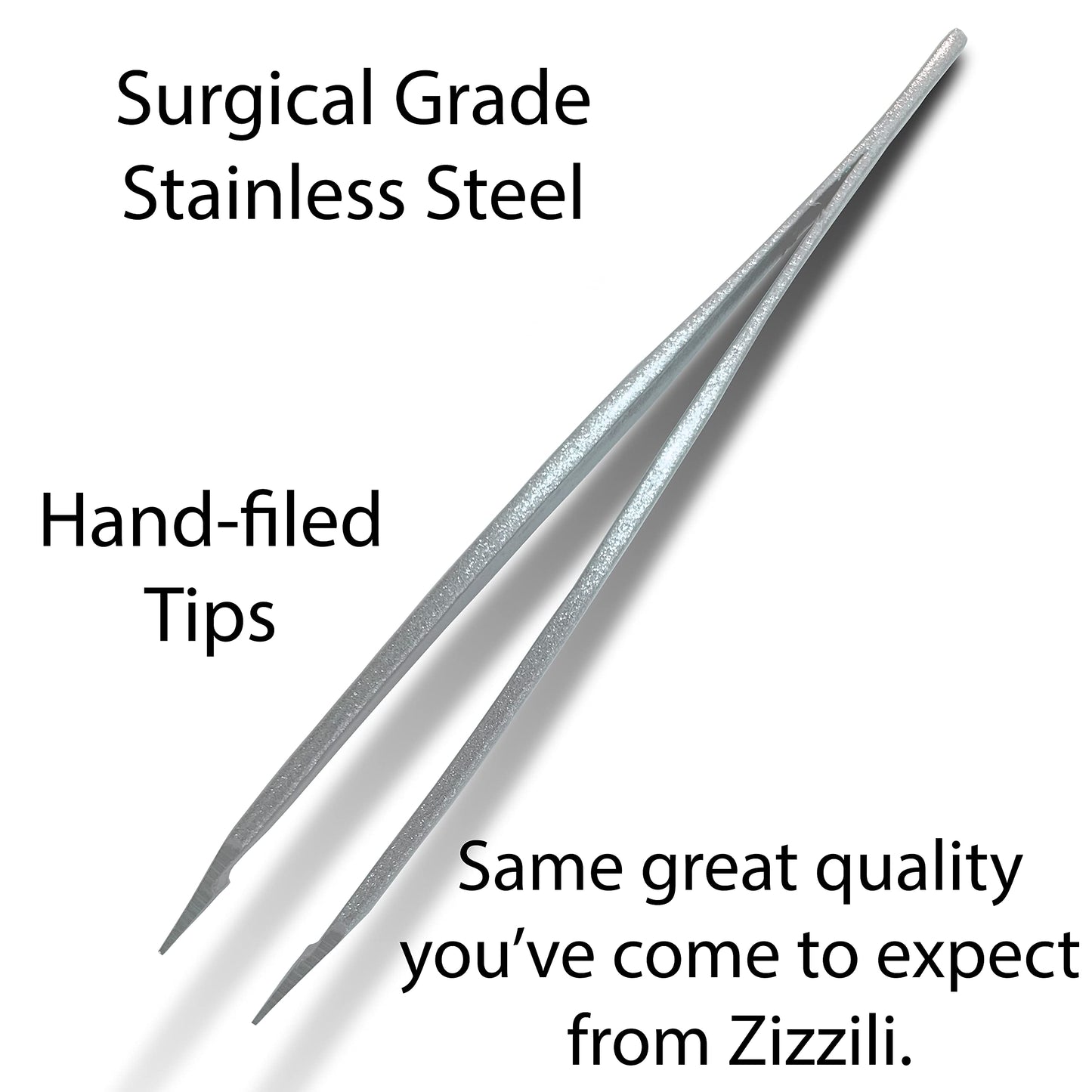 Zizzili Basics Mini Slant Tweezers - Best Tweezers for Eyebrow and Facial Hair Removal