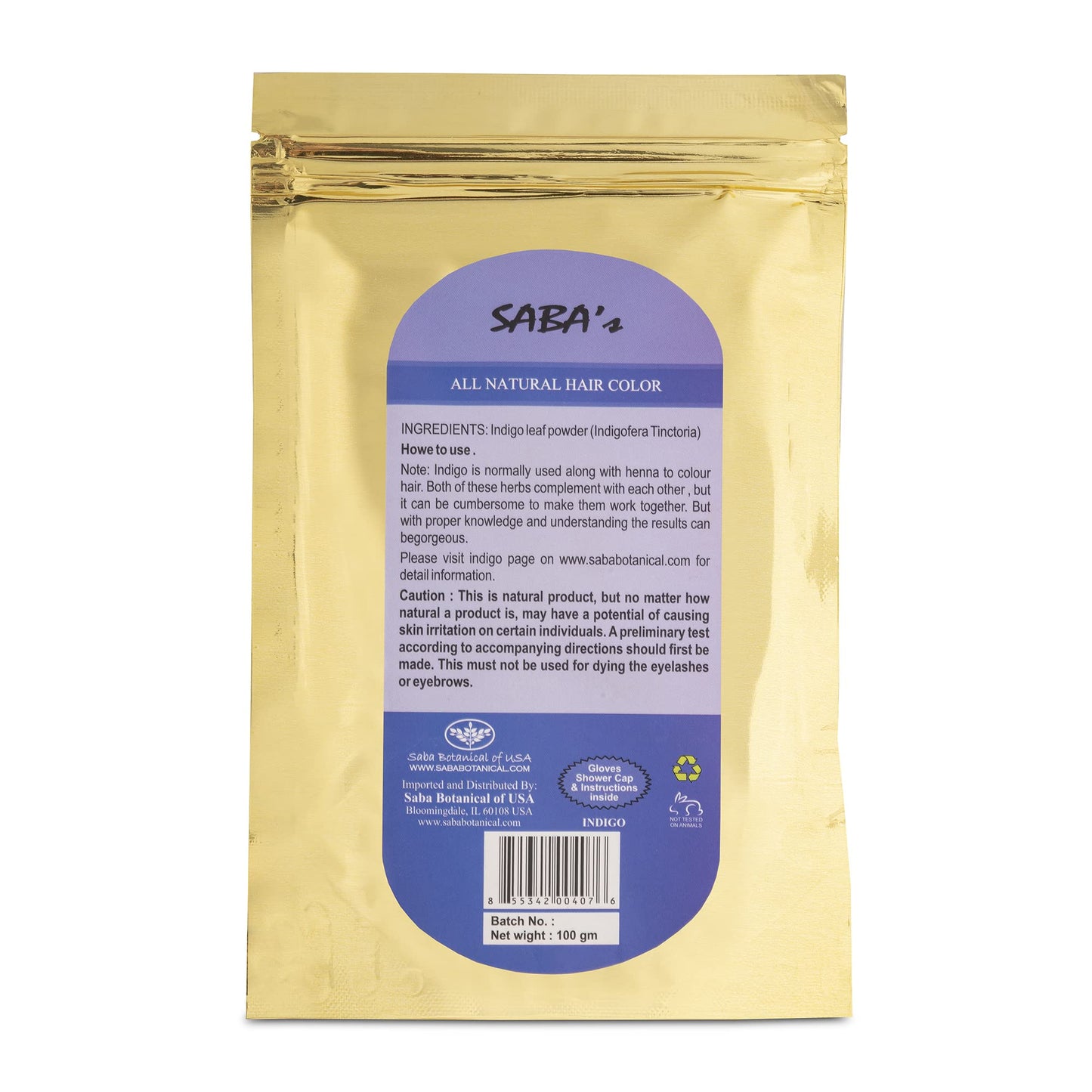 Indigo Powder for Hair Premium Quality 100 Grams
