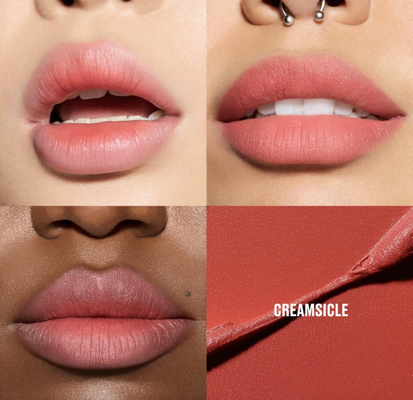 MAC Cosmetics Powder Kiss Lip + Cheek Mousse, 58 Creamsicle, Multi-Use Hydrating Formula, Soft-Focus Matte Finish, 10-Hour Longwear, 5ml