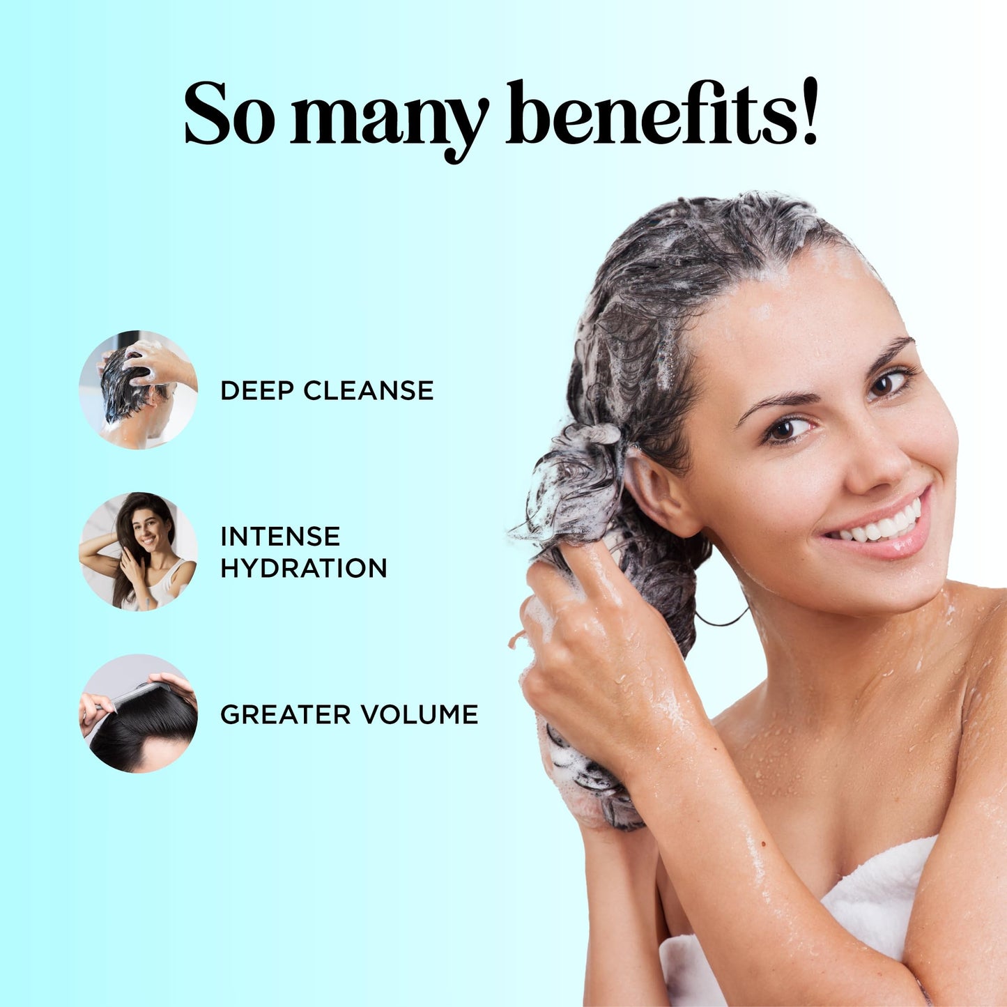 Rosemary Biotin Shampoo and Conditioner Set - Volumizing Shampoo and Conditioner for Thinning Hair for Women & Men with Nourishing B Vitamins