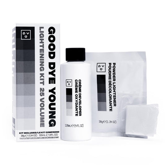 Good Dye Young Hair Lightener Kit with Dust Free Powder Lightener and 25 Volume Developer - Moisturizing Bleaching Kit - Vegan Hair Bleach (4 oz.) Beauty & Personal Care Good Dye Young