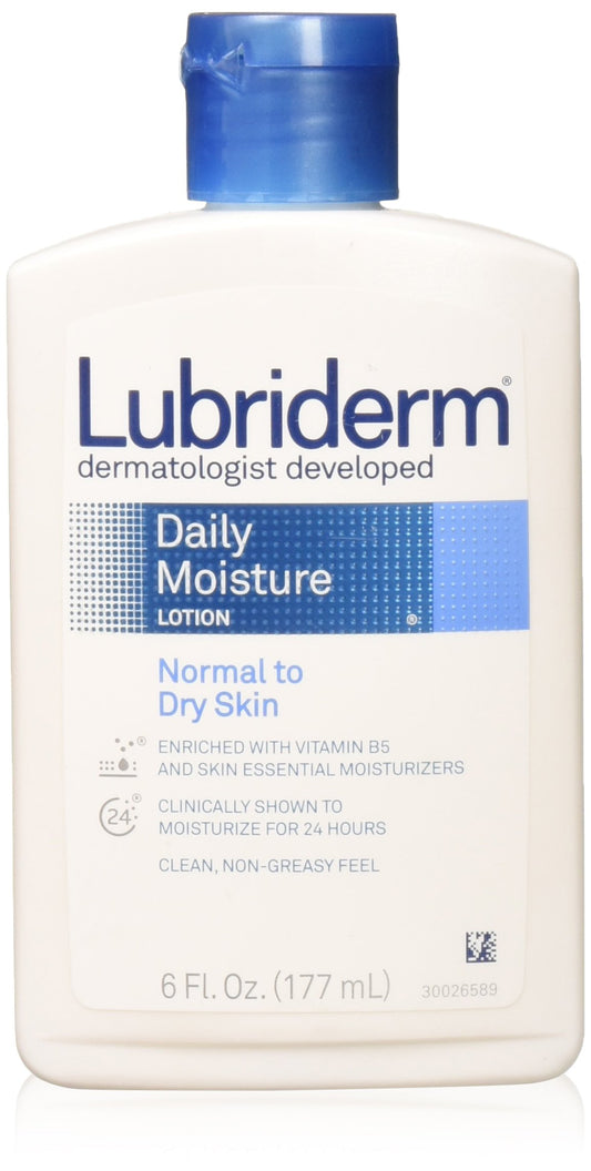 Lubriderm Daily Moisture Lotion for Normal to Dry Skin, 6 fl oz (177 ml) Beauty & Personal Care Lubriderm