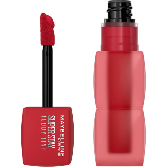 MAYBELLINE Super Stay Teddy Lip Tint, Long Lasting Matte Lipstick for Up To 12HR Wear, Tomato Girl, 1 Count Beauty & Personal Care MAYBELLINE
