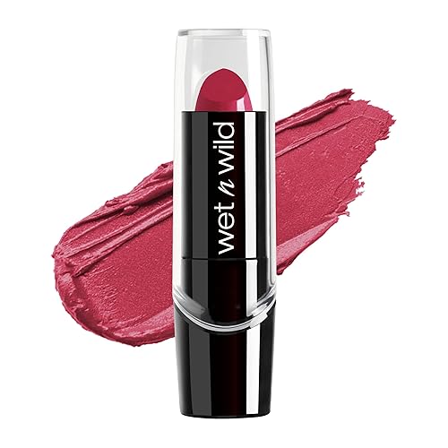 wet n wild Silk Finish Lipstick, Hydrating Rich Buildable Lip Color, Formulated with Vitamins A,E, & Macadamia for Ultimate Hydration, Cruelty-Free &