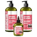 Hair Chemist Strength & Growth Batana Oil Shampoom Conditioner Set 33.8 oz. & Hair Oil 7.1 oz. (3-PC Set) - Batana Shampoo and Conditioner for Hair