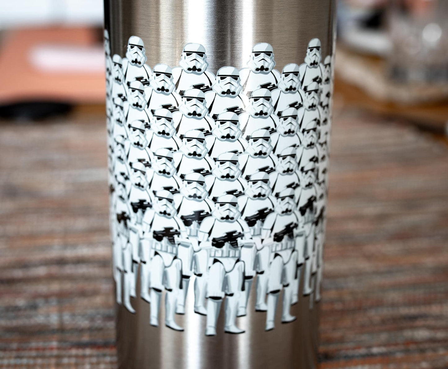 Star Wars Stormtroopers "Darth Vader's Coming, Look Busy" Stainless Steel Canteen Water Bottle| BPA-Free Sports Water Bottle Jug With Leakproof Lid…
