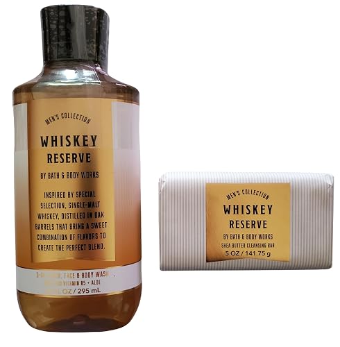 Bath & Body Works Whiskey Reserve 3-in-1 Hair, Face & Body Wash and Bar Soap