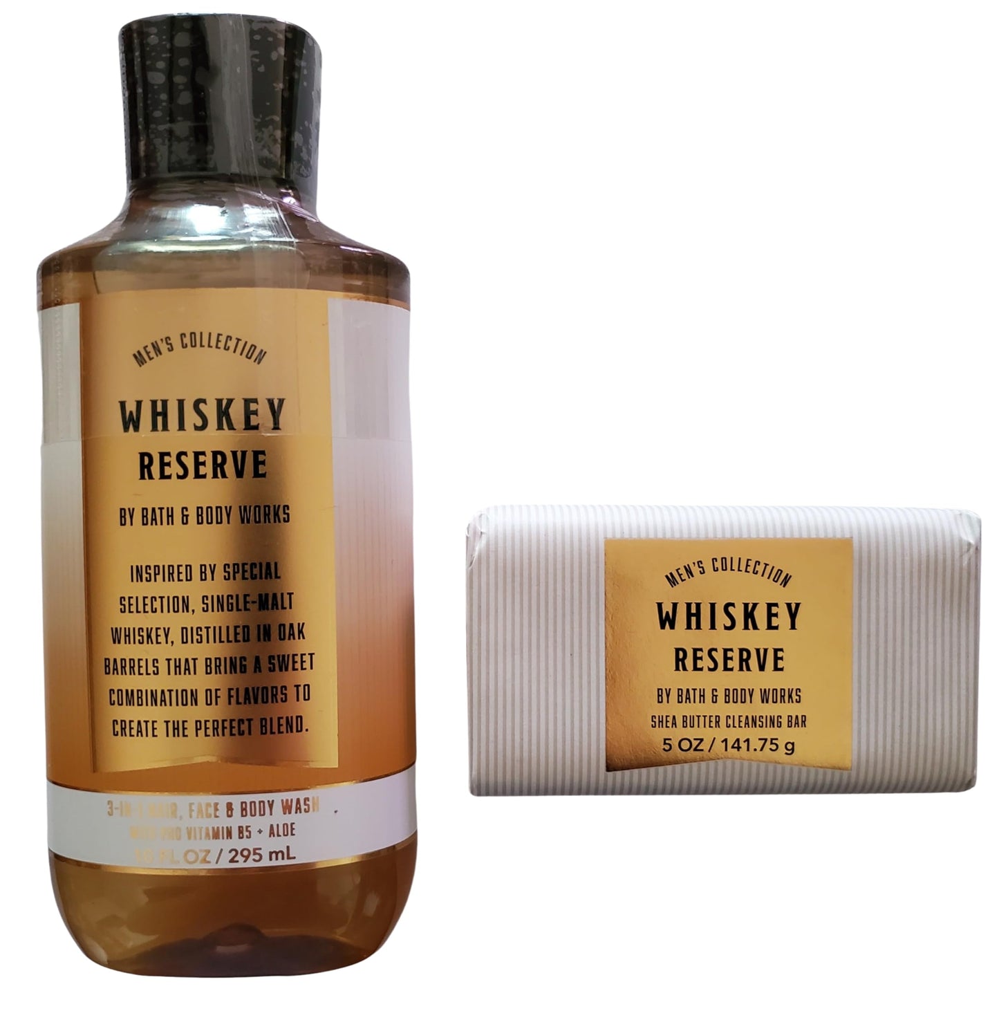 Bath & Body Works Whiskey Reserve 3-in-1 Hair, Face & Body Wash and Bar Soap