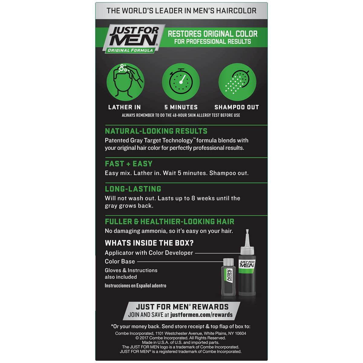 Just For Men Original Formula Men's Hair Color, Dark Brown