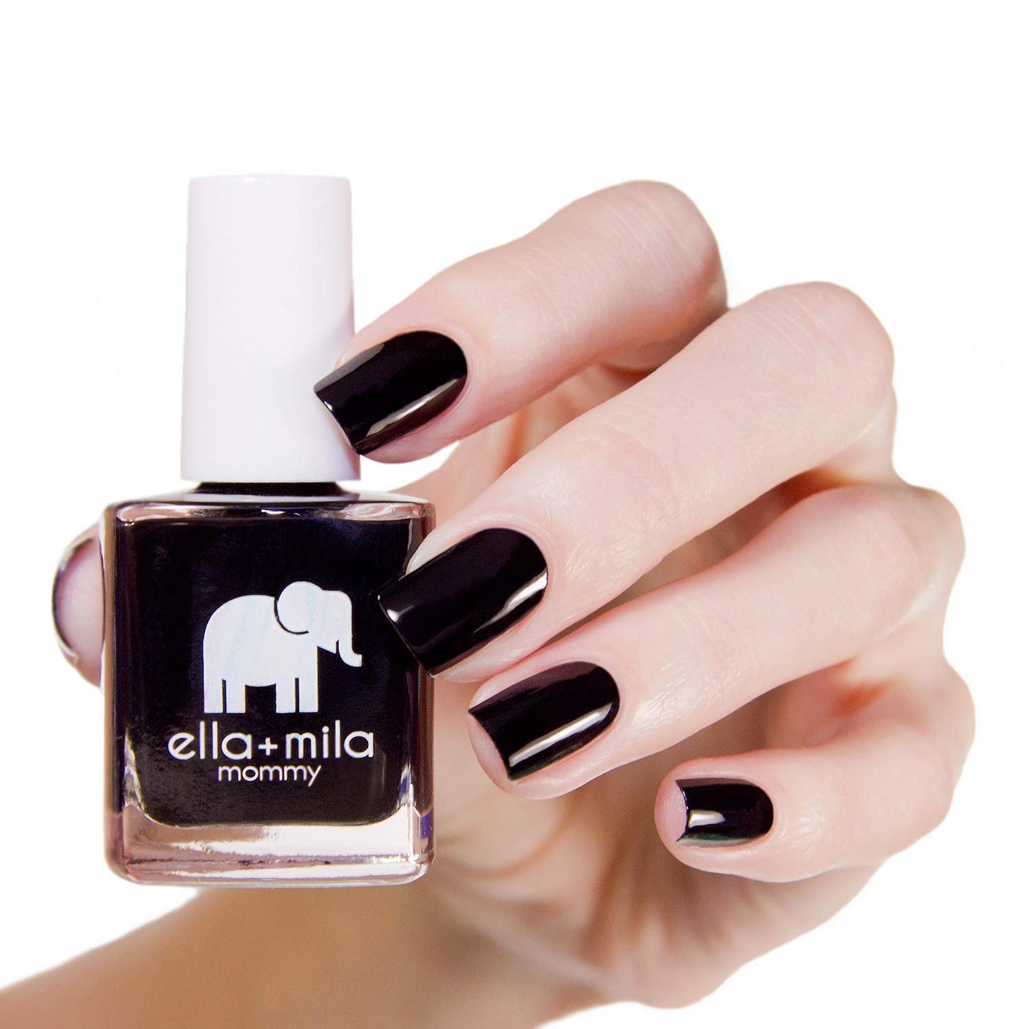 ella+mila Professional Quick Dry Long-Lasting & Chip-Resistant Nail Polish - Mommy Collection Lights Out - 0.45 fl oz Beauty & Personal Care ella+mila