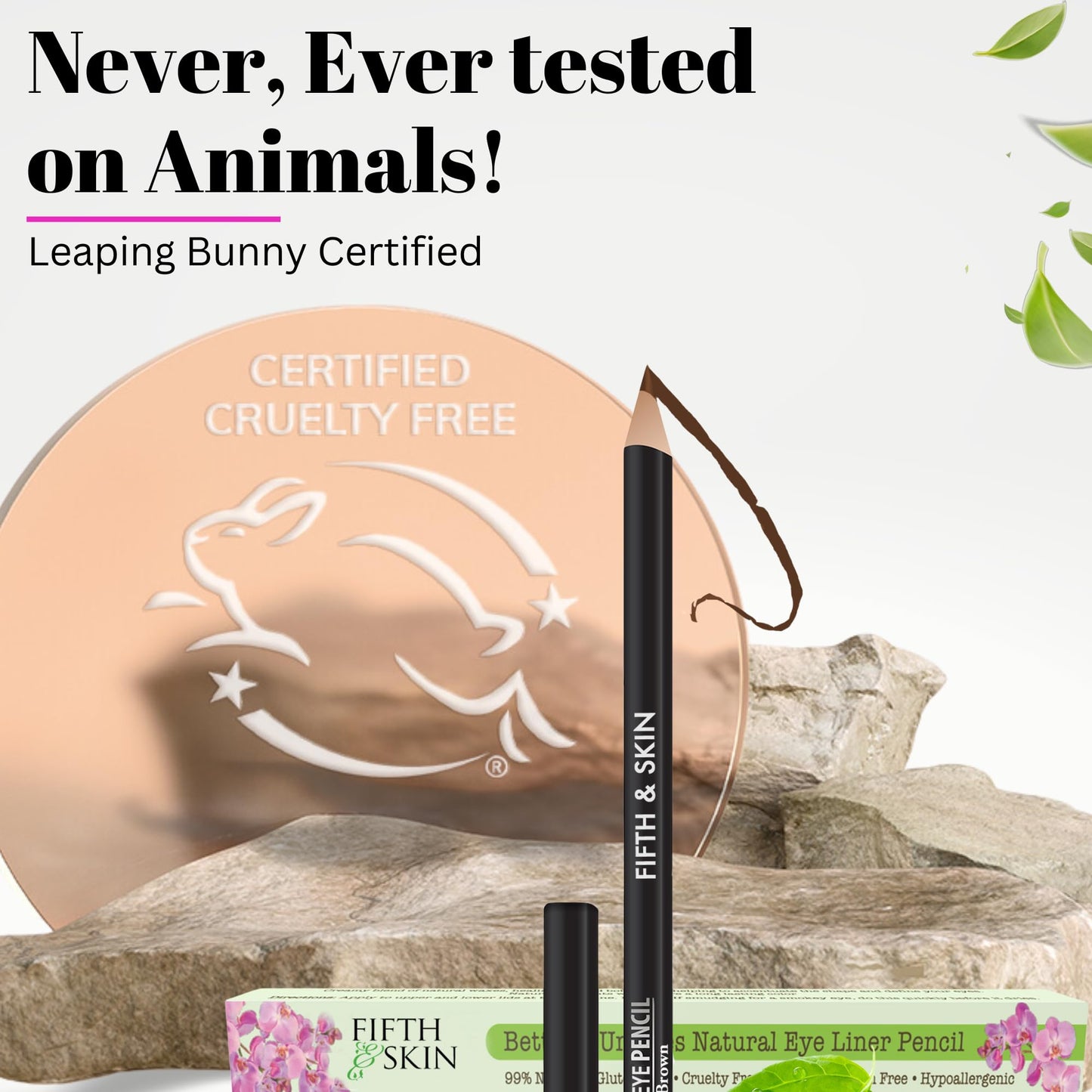 Fifth & Skin Better'n Ur Eyes Eyeliner Pencil (DARK BROWN) - NATURAL - Hypoallergenic - Sensitive Eyes - Gluten Free - Cruelty Free - Paraben Free…