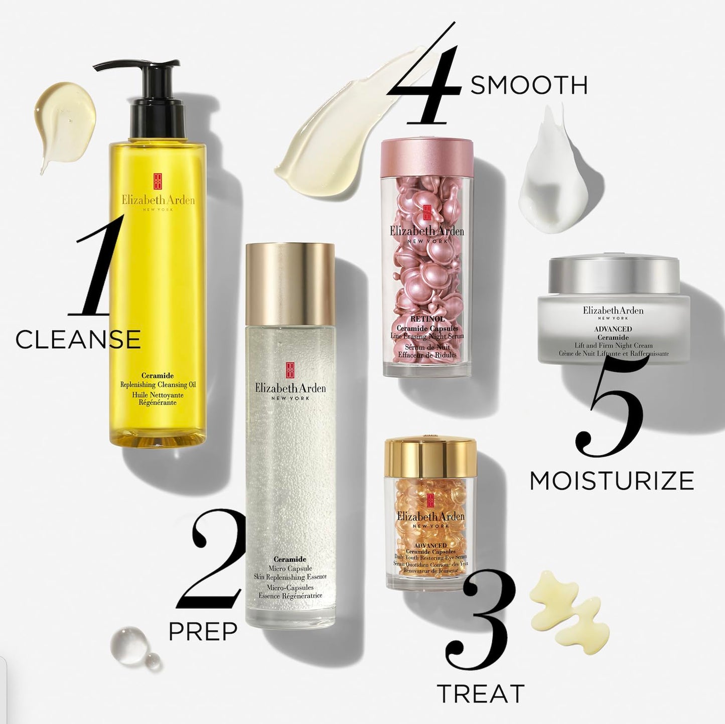 Elizabeth Arden Ceramide Replenishing Cleansing Oil, Skin Care Cleanser, 6.6 oz