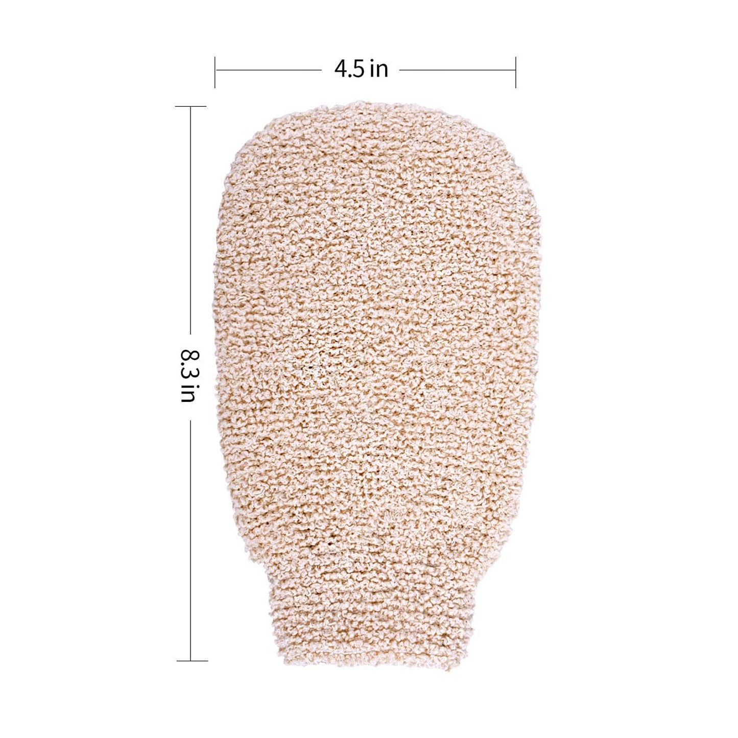 Pack of 3 Bath Shower Gloves Mitts for Exfoliating and Body Scrubber, Bamboo Fiber Bath Spa Shower Scrubber Loofah, Eco Friendly Exfoliating Tool
