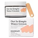 KraveBeauty Oat So Simple Water Cream Moisturizer, Calming, Lightweight Hydrating Gel Face Cream for Sensitive Skin with Oat Extract & Squalane