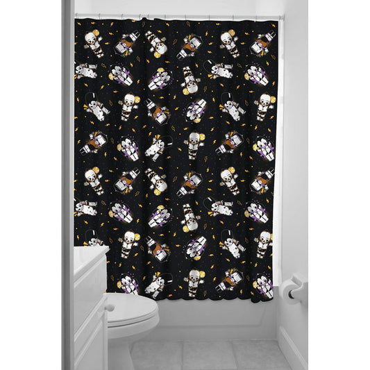 Sourpuss Monster Kewpies Shower Curtain Black