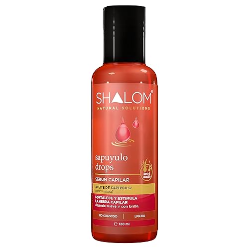 SHALOM Drops Hair Serum with Sapuyulo Oil, Strengthens Hair Strands for a Healthy and Shiny Look, Non-Greasy, Lihtweight, 4 fl oz
