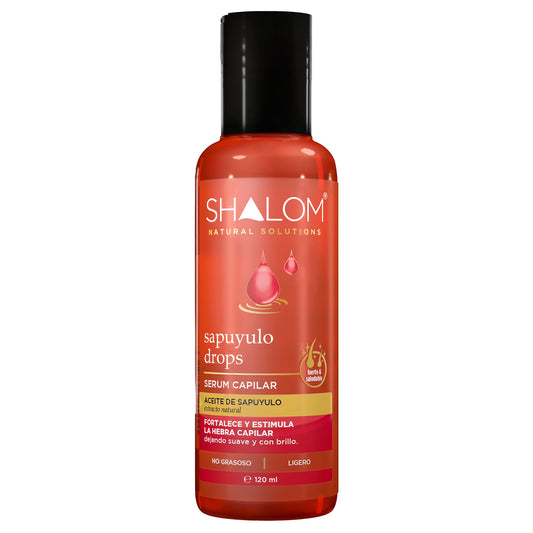 SHALOM Drops Hair Serum with Sapuyulo Oil, Strengthens Hair Strands for a Healthy and Shiny Look, Non-Greasy, Lihtweight, 4 fl oz