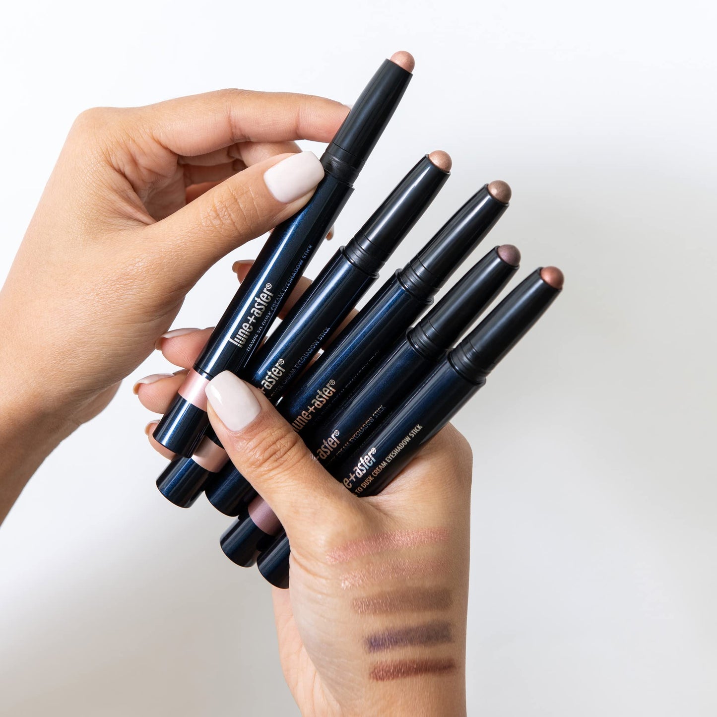 Lune+Aster Dawn to Dusk Cream Shimmer Eyeshadow Stick - Frosted Blush - Richly pigmented cream eyeshadow sticks deliver long-lasting color that